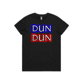 XS / Black / Large Front Design Dun Dun 🚔 - Women's T Shirt