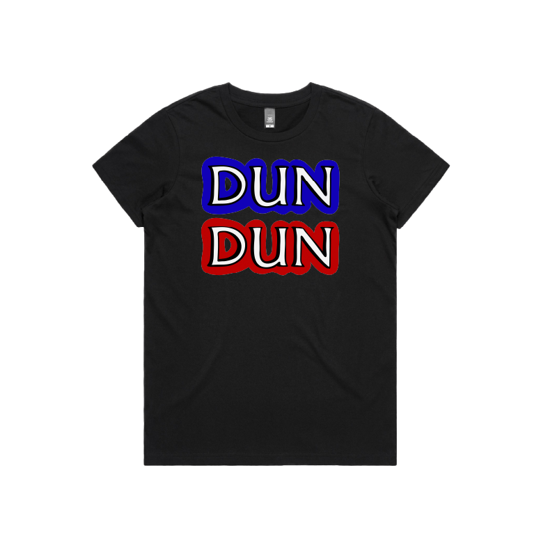 XS / Black / Large Front Design Dun Dun 🚔 - Women's T Shirt