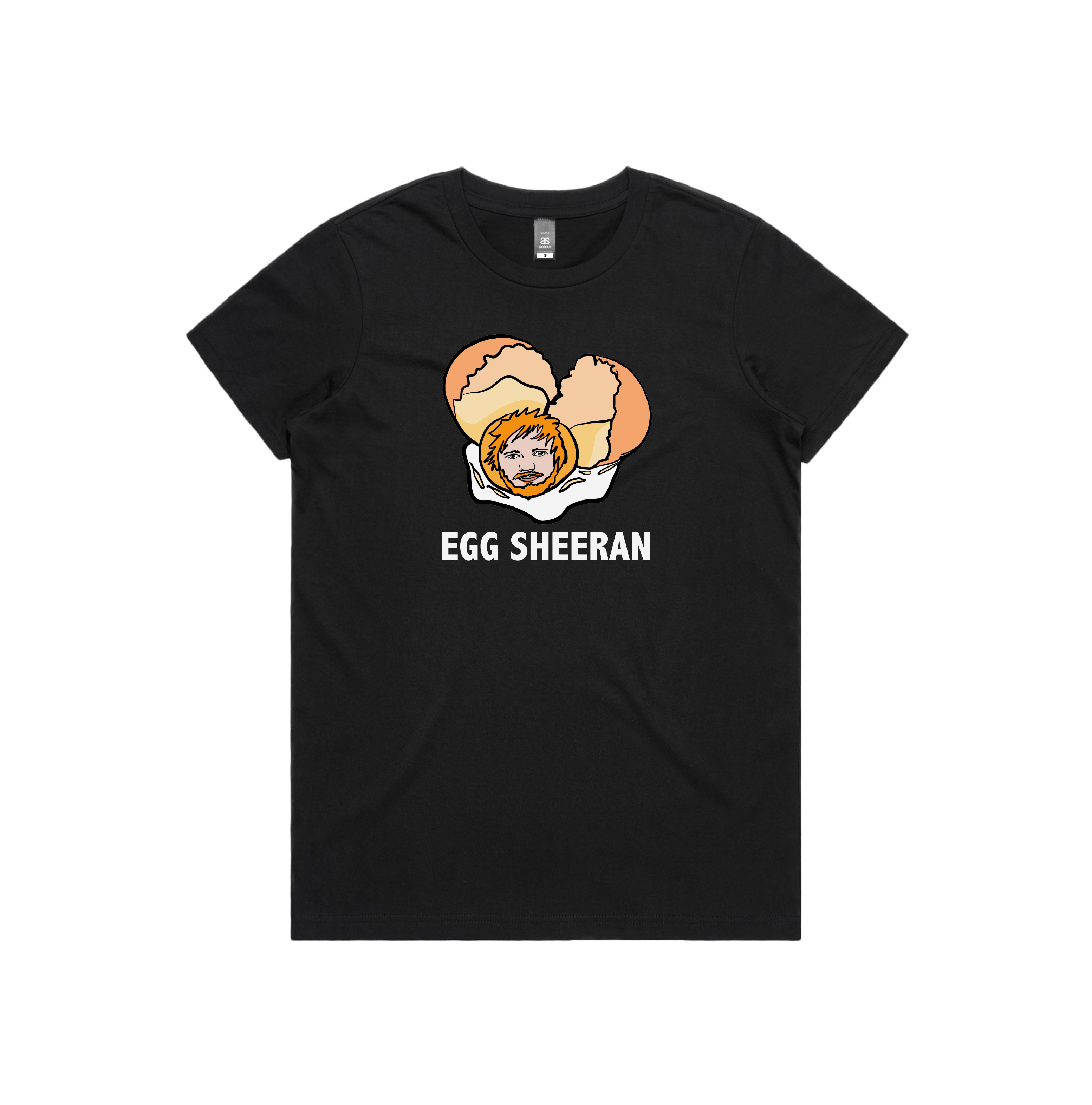 XS / Black / Large Front Design Egg Sheeran 🥚 - Women's T Shirt