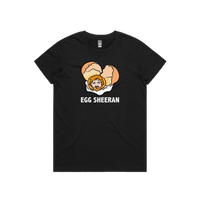XS / Black / Large Front Design Egg Sheeran 🥚 - Women's T Shirt