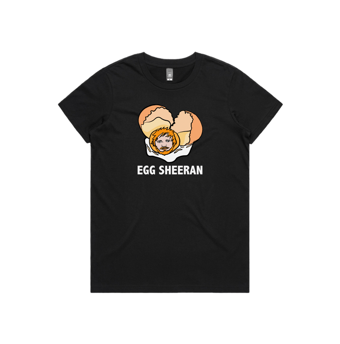 XS / Black / Large Front Design Egg Sheeran 🥚 - Women's T Shirt