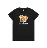 XS / Black / Large Front Design Egg Sheeran 🥚 - Women's T Shirt