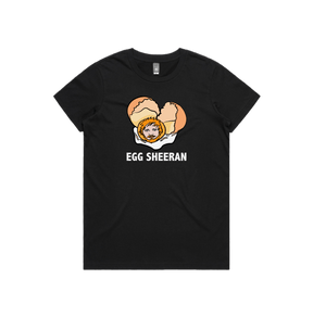 XS / Black / Large Front Design Egg Sheeran 🥚 - Women's T Shirt