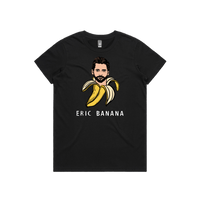 XS / Black / Large Front Design Eric Banana 🍌 - Women's T Shirt