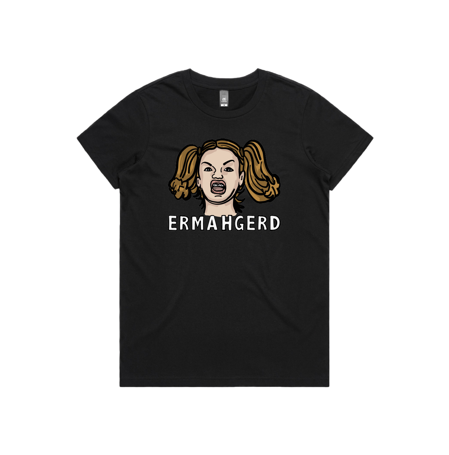 XS / Black / Large Front Design Ermahgerd! 🤓 - Women's T Shirt