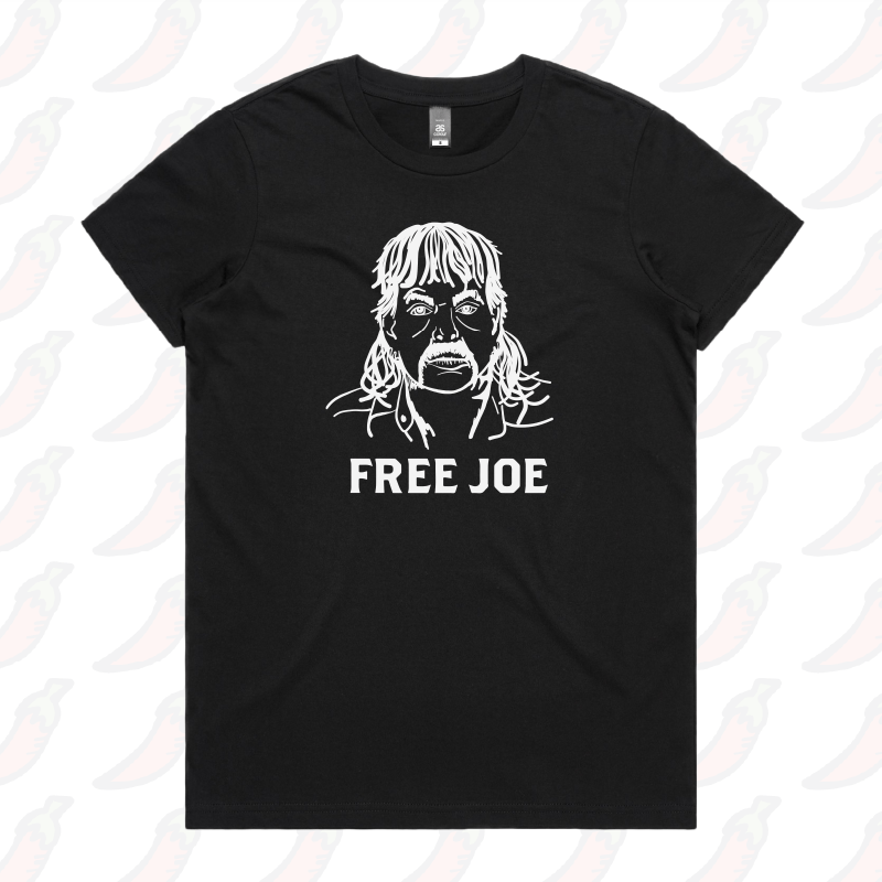 XS / Black / Large Front Design Free Joe 🚔 - Women's T Shirt