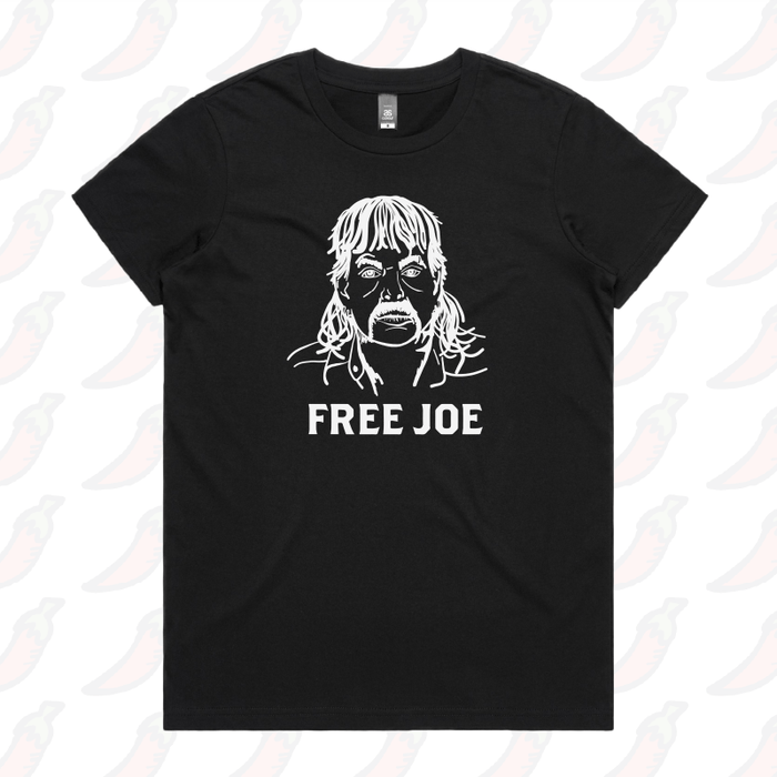 XS / Black / Large Front Design Free Joe 🚔 - Women's T Shirt