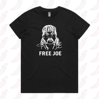 XS / Black / Large Front Design Free Joe 🚔 - Women's T Shirt