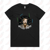 XS / Black / Large Front Design Hello There! 👋 - Women's T Shirt