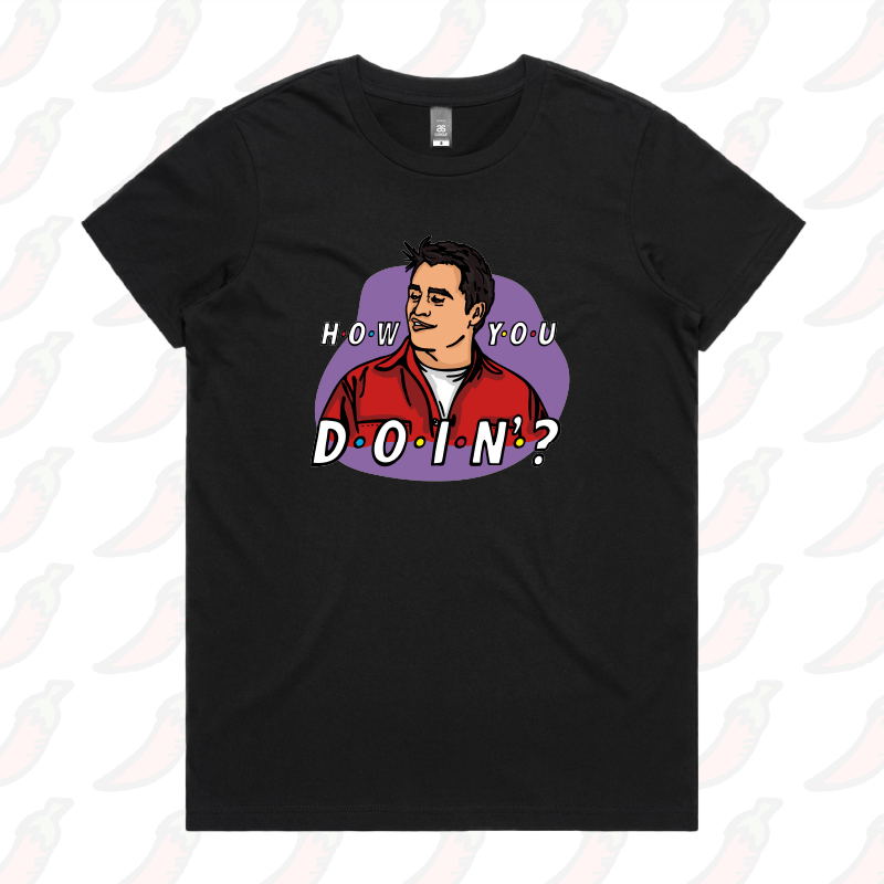XS / Black / Large Front Design HOW YOU DOIN? 😏- Women's T Shirt