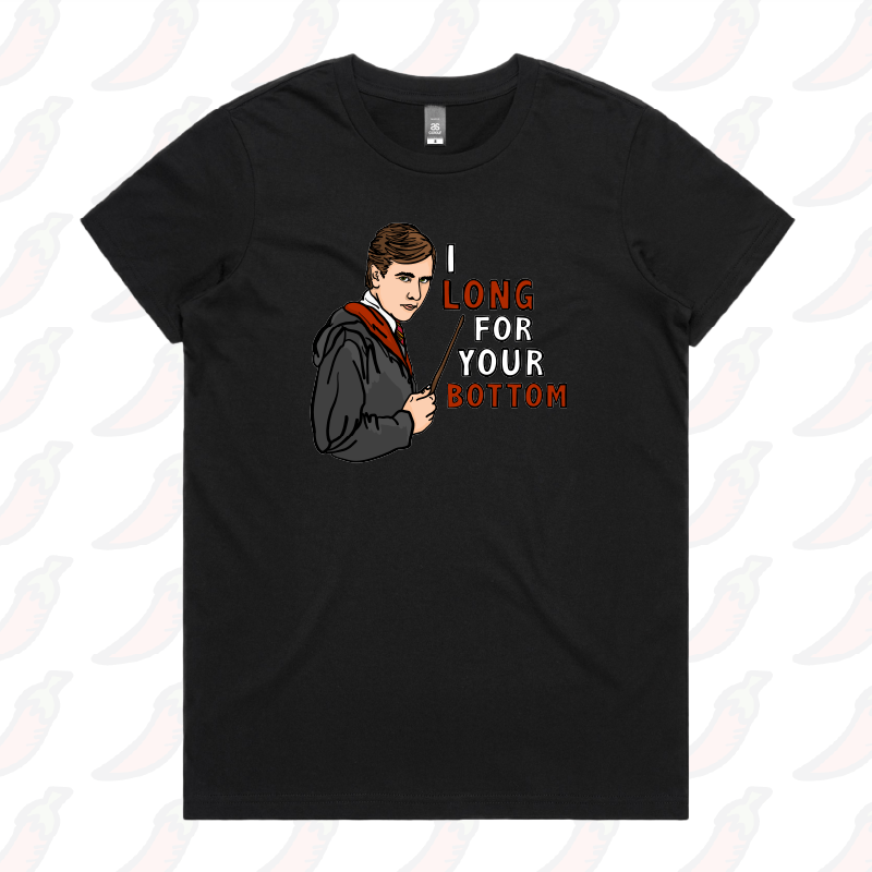 XS / Black / Large Front Design I Long for your Bottom 🍑⚡ - Women's T Shirt