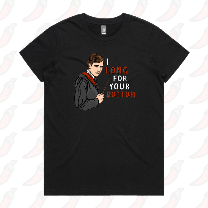 XS / Black / Large Front Design I Long for your Bottom 🍑⚡ - Women's T Shirt