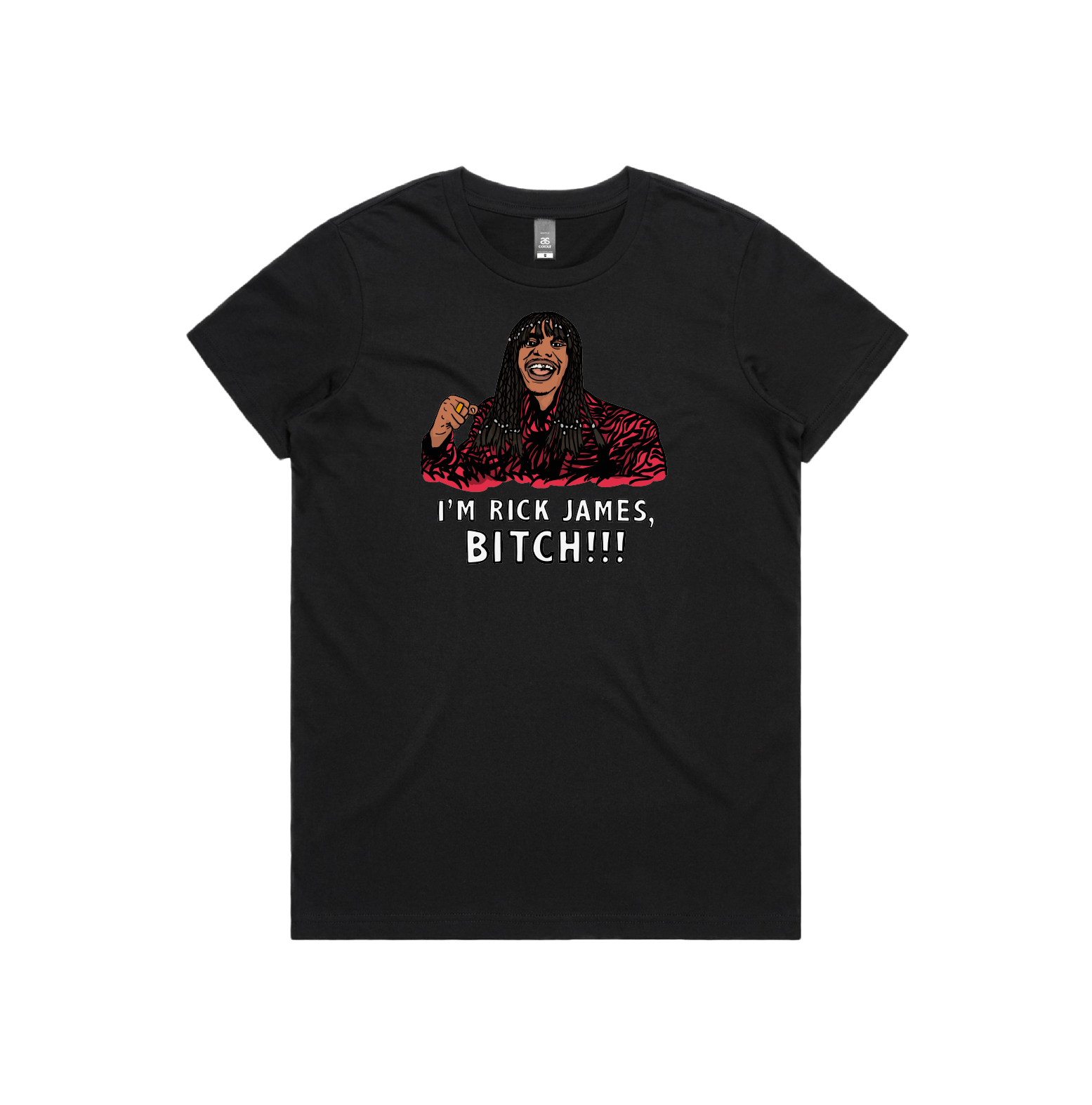 XS / Black / Large Front Design I'm Rick James ✋🏾 - Women's T Shirt