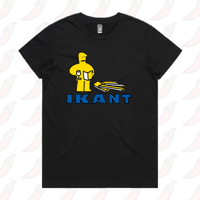 XS / Black / Large Front Design IKant 🪛 – Women's T Shirt