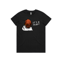 XS / Black / Large Front Design It's a Trap ❗ - Women's T Shirt