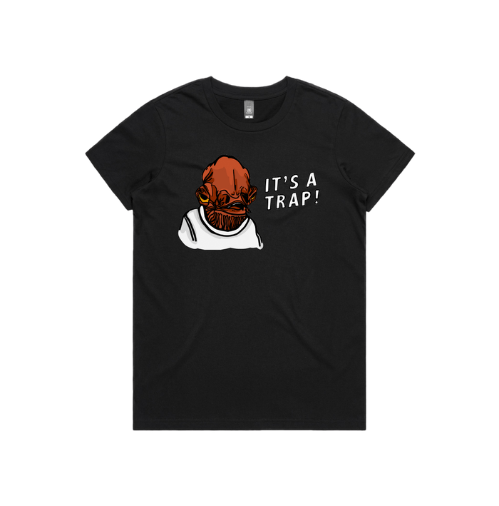 XS / Black / Large Front Design It's a Trap ❗ - Women's T Shirt