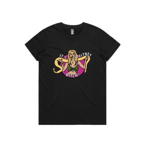 XS / Black / Large Front Design It's Britney 🐍 - Women's T Shirt