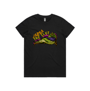 XS / Black / Large Front Design Jabba The Slut ⛓️ - Women's T Shirt