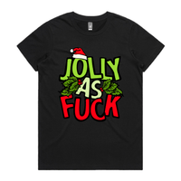 XS / Black / Large Front Design Jolly As 🎄🌟 –  Women's T Shirt