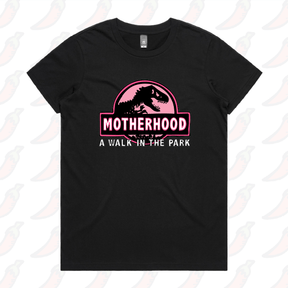 XS / Black / Large Front Design Jurassic Mum 🦖 - Women's T Shirt
