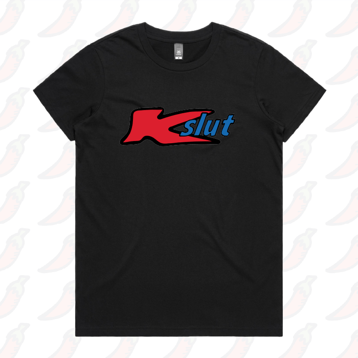 XS / Black / Large Front Design Klut 🛍️ - Women's T Shirt