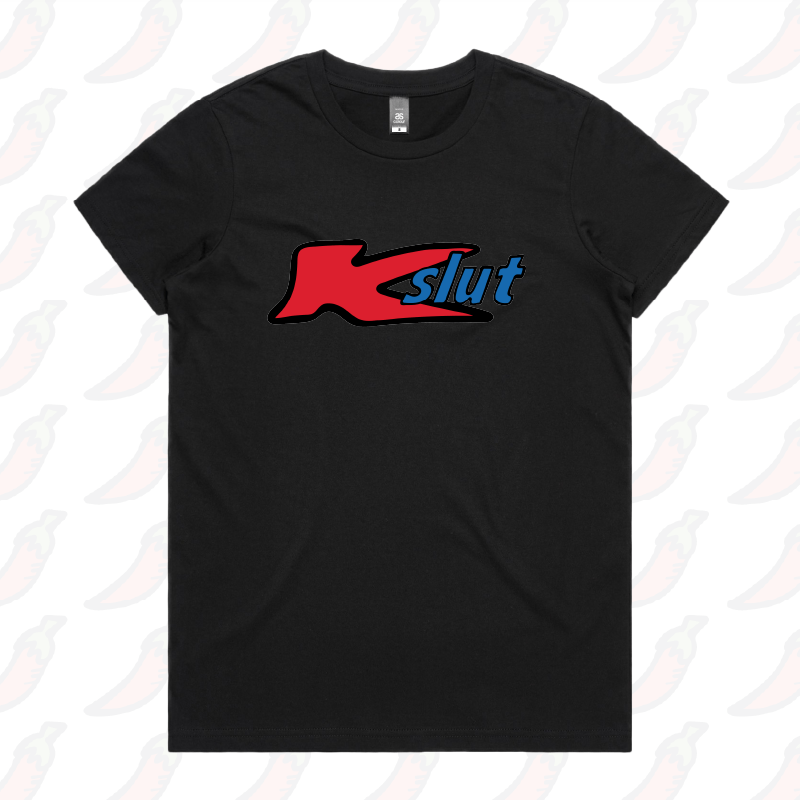XS / Black / Large Front Design Klut 🛍️ - Women's T Shirt