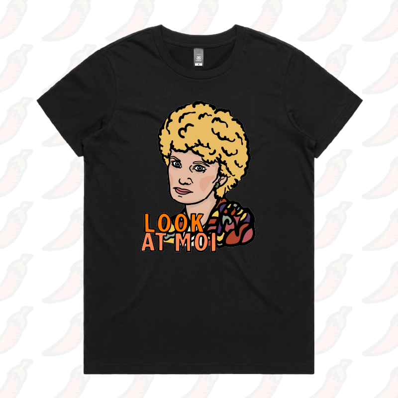 XS / Black / Large Front Design Look At Moi 👁️👁️ - Women's T Shirt