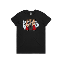 XS / Black / Large Front Design Love Actually 💖 - Women's T Shirt