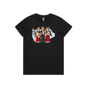 XS / Black / Large Front Design Love Actually 💖 - Women's T Shirt