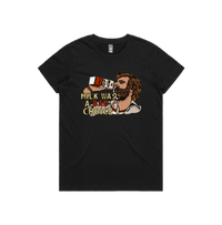 XS / Black / Large Front Design Milk Was A Bad Choice 🥛 - Women's T Shirt