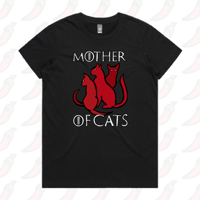 XS / Black / Large Front Design Mother of Cats 🐈 - Women's T Shirt