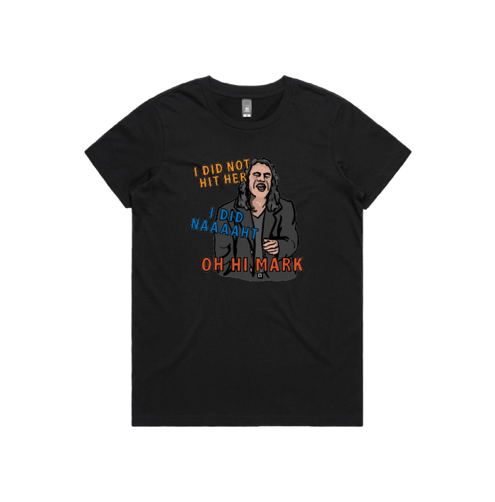 XS / Black / Large Front Design Oh Hi Mark 👋🏻 - Women's T Shirt