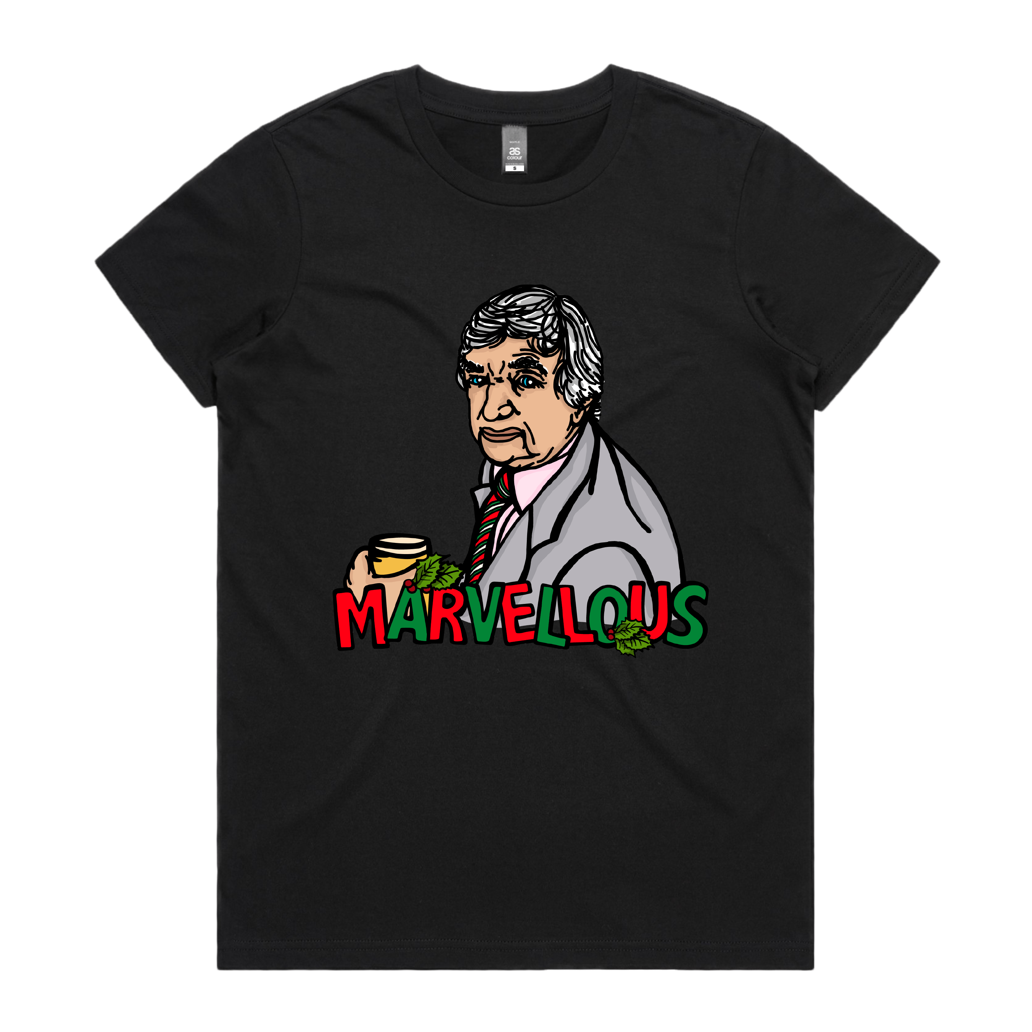 XS / Black / Large Front Design Richie Marvellous 🏏 – Women's T Shirt