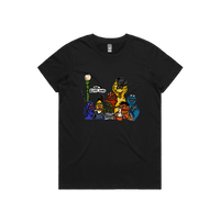XS / Black / Large Front Design Sesame Gang 🥴 - Women's T Shirt