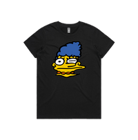 XS / Black / Large Front Design Smeared Marge 👕 - Women's T Shirt