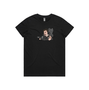 XS / Black / Large Front Design Smokin' Elon 💨 - Women's T Shirt