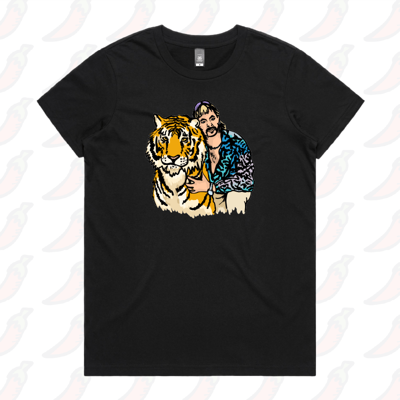 XS / Black / Large Front Design The King of Tigers 🐯 - Women's T Shirt