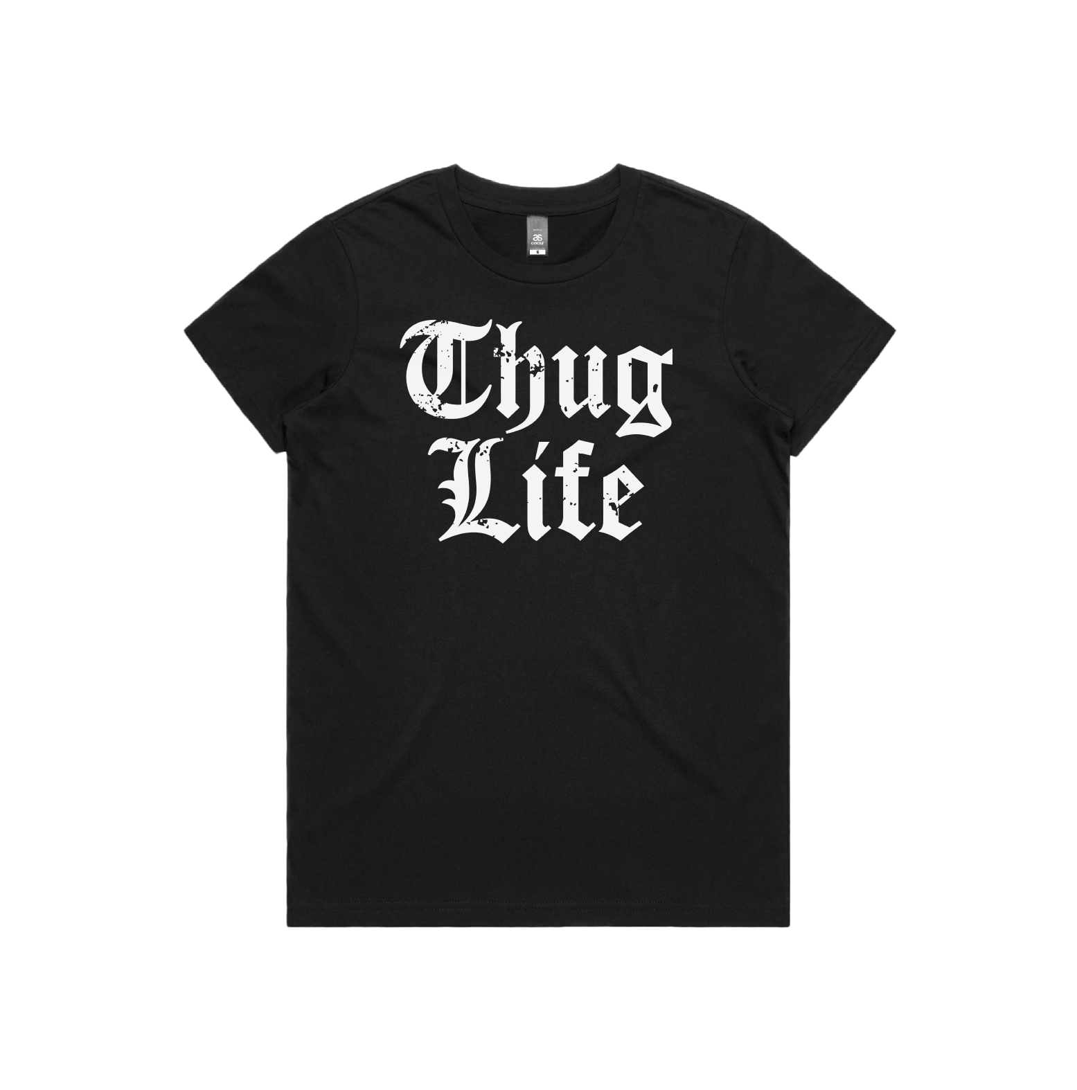 XS / Black / Large Front Design Thug Life 🖕🏾 - Women's T Shirt