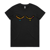 XS / Black / Large Front Design Tinsel Tits 🍈🍈🎄 - Women's T Shirt