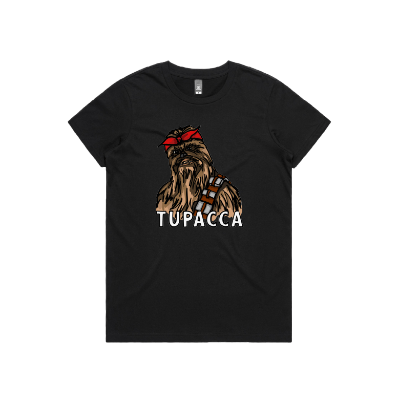 XS / Black / Large Front Design Tupacca ✊🏾 - Women's T Shirt