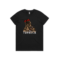 XS / Black / Large Front Design Tupacca ✊🏾 - Women's T Shirt
