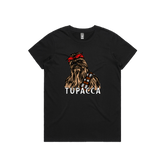 XS / Black / Large Front Design Tupacca ✊🏾 - Women's T Shirt