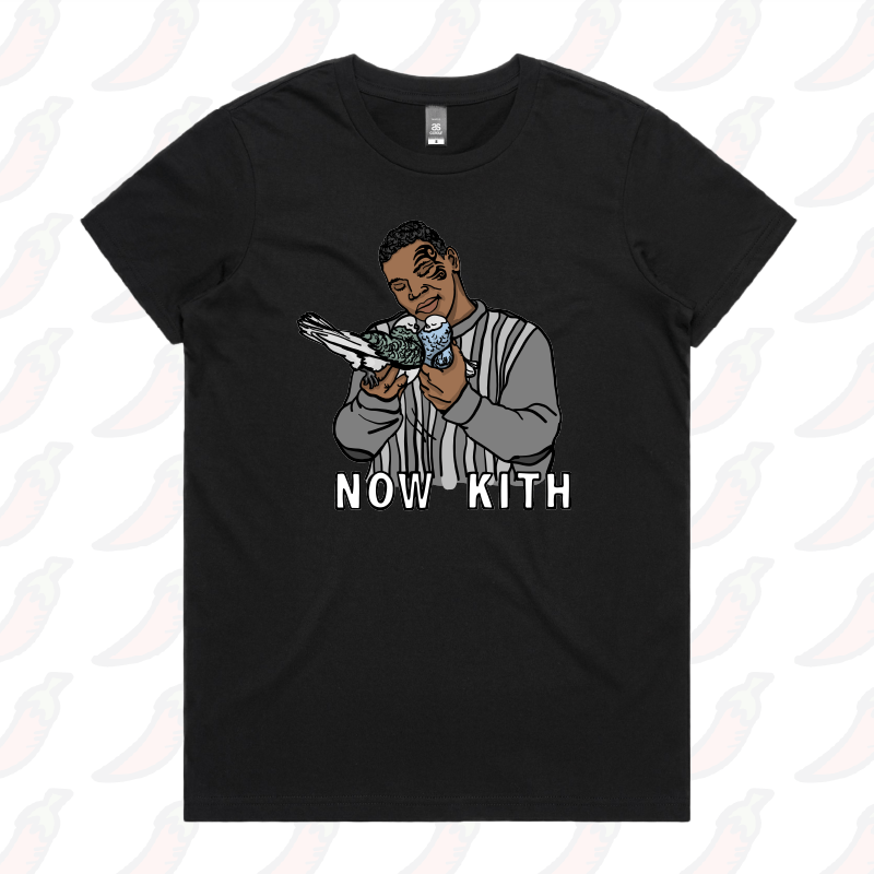 XS / Black / Large Front Design Tyson Now Kith 🕊️ - Women's T Shirt