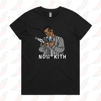 XS / Black / Large Front Design Tyson Now Kith 🕊️ - Women's T Shirt