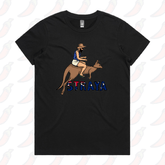 XS / Black / Large Front Design Uber Roo 🦘 - Women's T Shirt