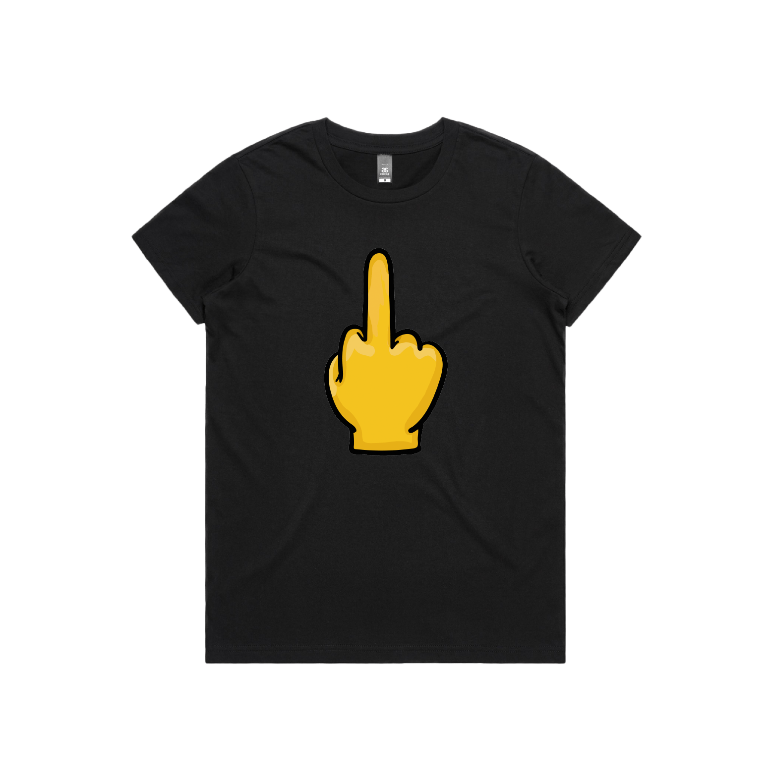 XS / Black / Large Front Design Up Yours 🖕 - Women's T Shirt