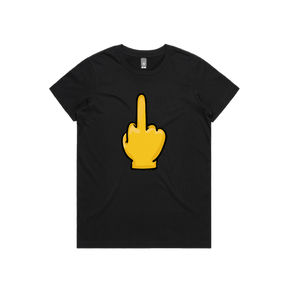 XS / Black / Large Front Design Up Yours 🖕 - Women's T Shirt