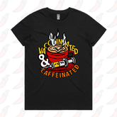 XS / Black / Large Front Design Vaccinated & Caffeinated 💉☕ - Women's T Shirt