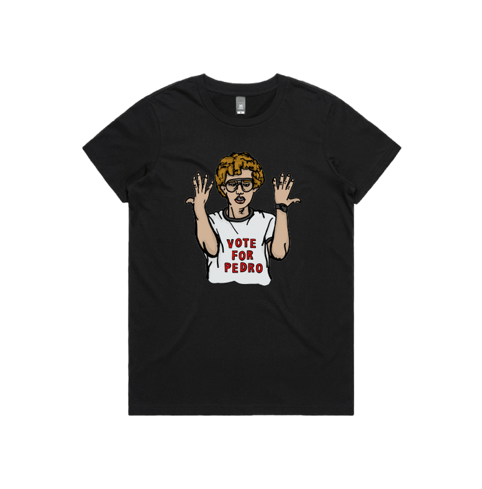 XS / Black / Large Front Design Vote for Pedro 👓 - Women's T Shirt