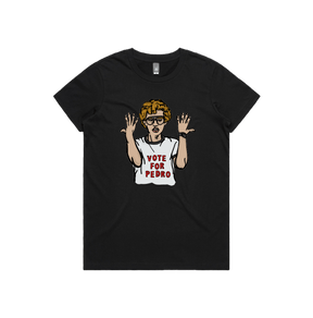 XS / Black / Large Front Design Vote for Pedro 👓 - Women's T Shirt